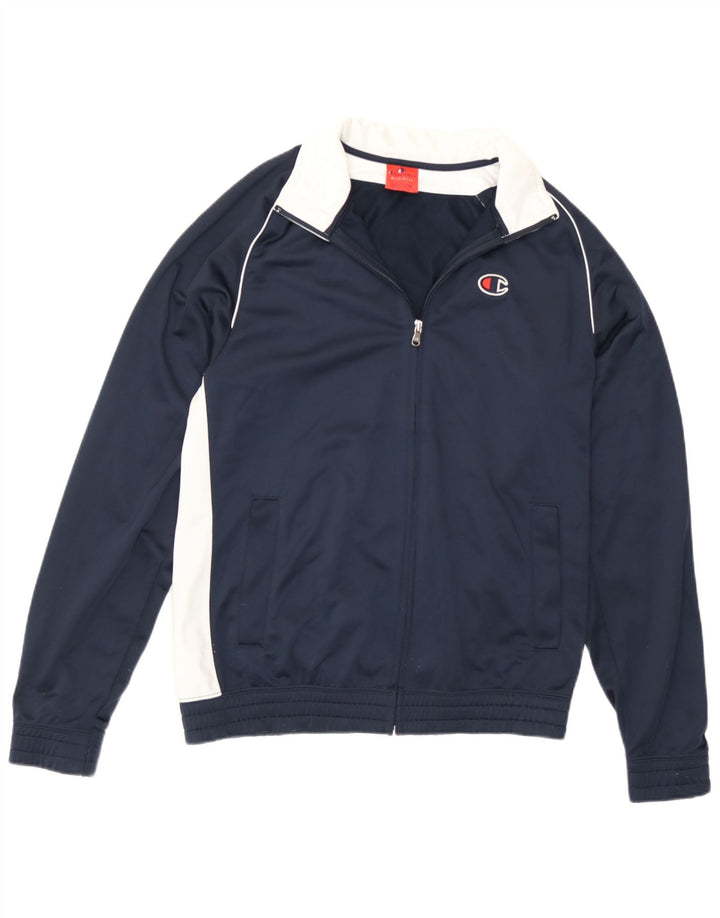 Champion Herre træningsdragt Topjakke Medium Navy Blue Colourblock Polyester