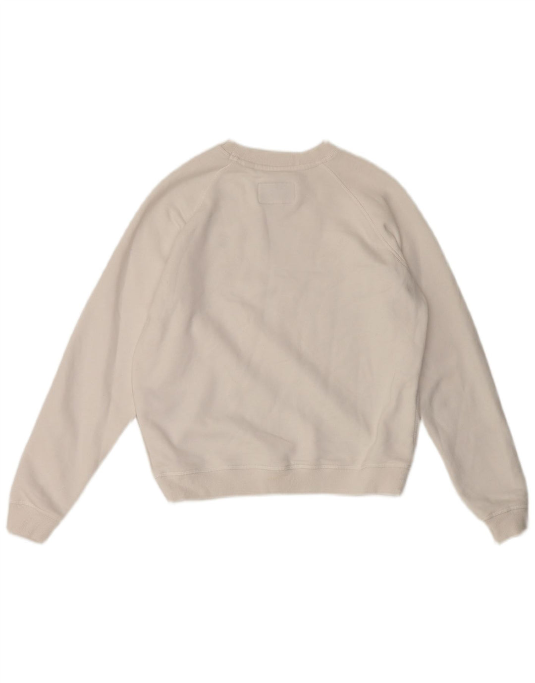 Jack Wills Dame Oversized Sweatshirt Jumper UK 8 Small White Bomuld