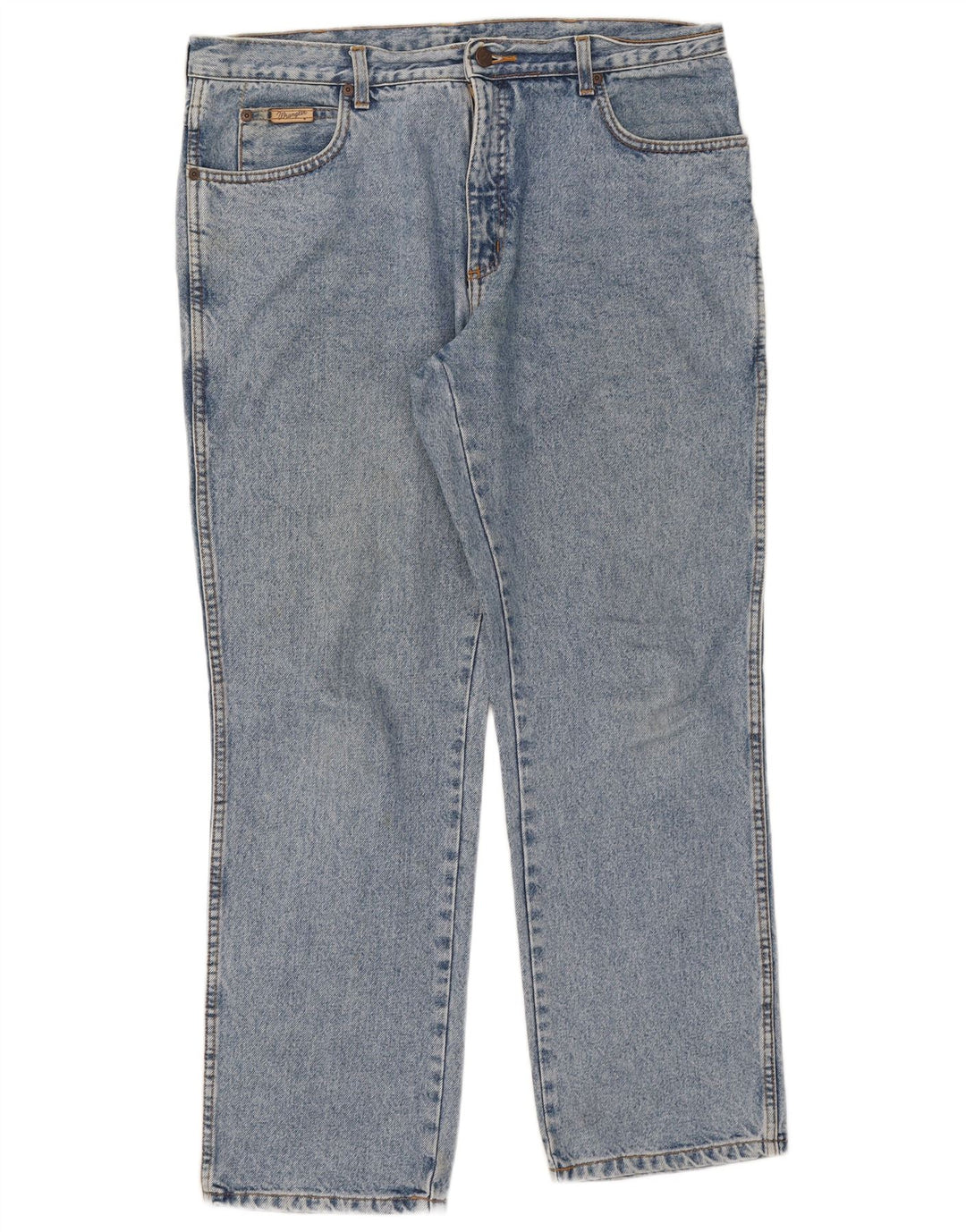 Wrangler Herre Texas Straight Jeans W36 L30 Blå Bomuld