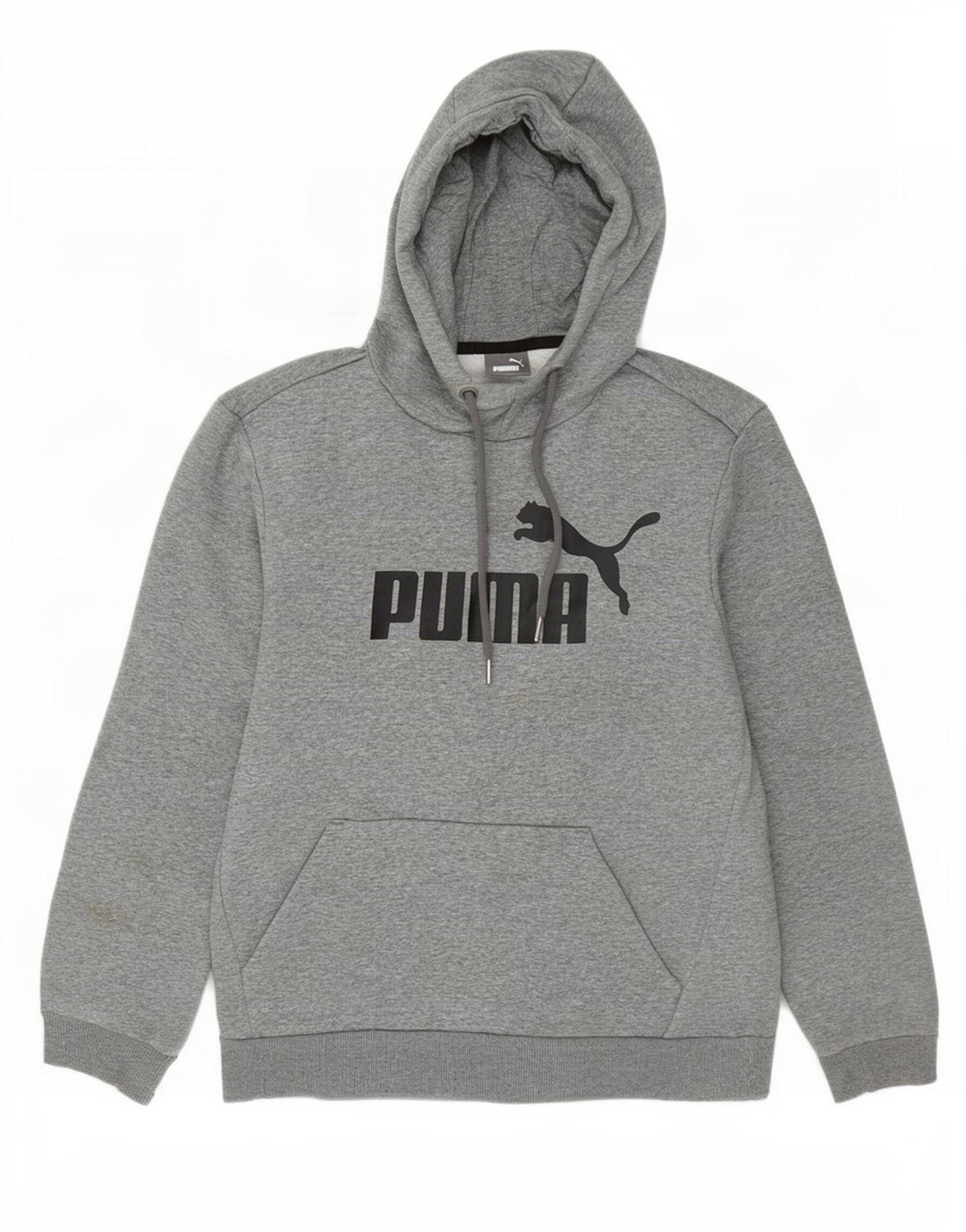Puma grafisk hættetrøje til mænd, lille grå flækket bomuld