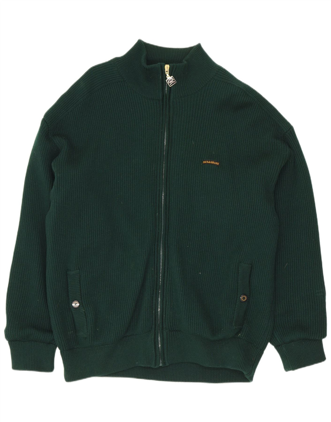 Paul & Shark Herre Cardigan Sweater XL Grøn Moderne