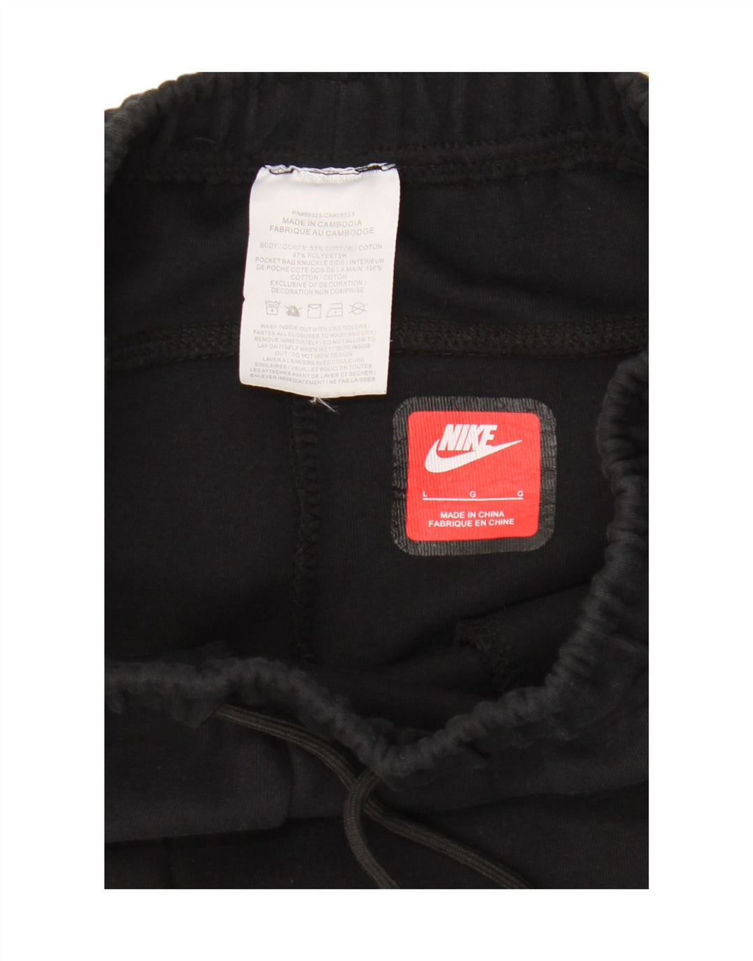 Nike træningsdragt bukser til mænd, joggers, store sorte bomuld