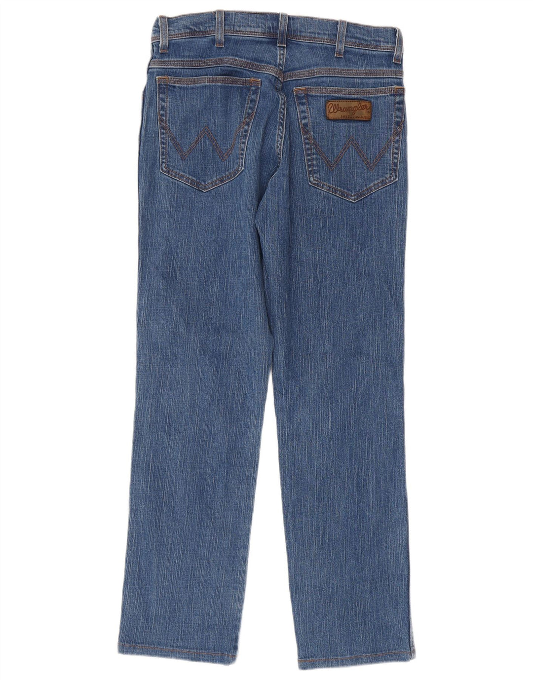 Wrangler Herre Texas Stretch Straight Jeans W32 L32 Blå Bomuld