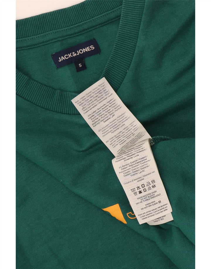 Jack & Jones Herre grafisk sweatshirt jumper lille grøn bomuld
