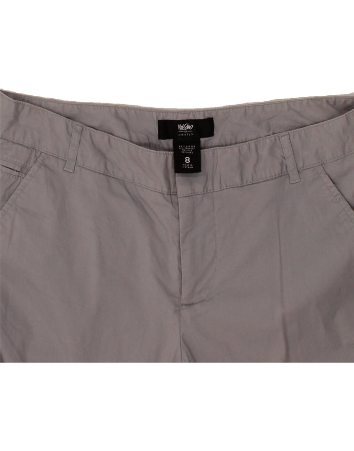 MOSSIMO Womens Slim Capri Trousers US 8 Medium W30 L23 Grey Vintage Mossimo and Second-Hand Mossimo from Messina Hembry 
