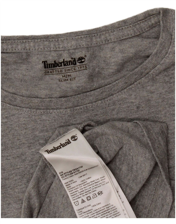 Timberland Herre Slim Fit T-shirt Top mellemgrå bomuld