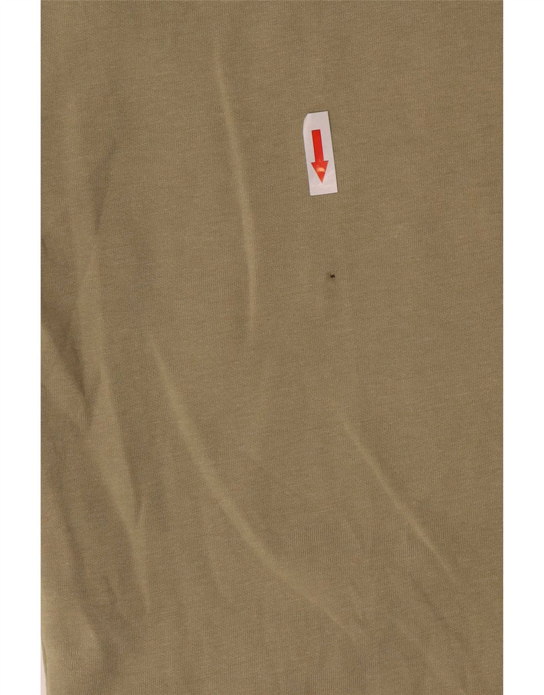Zara Herre T-Shirt Top Lille Khaki Bomuld