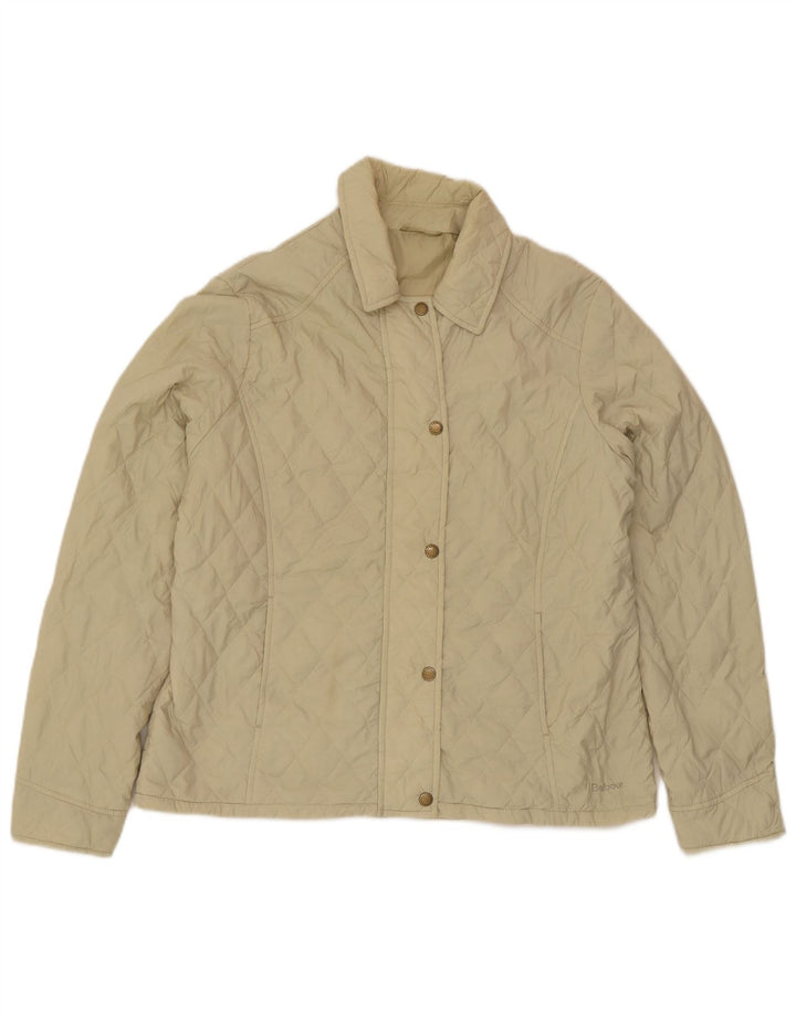 Barbour Quiltet jakke til kvinder UK 18 XL Khaki Polyamid