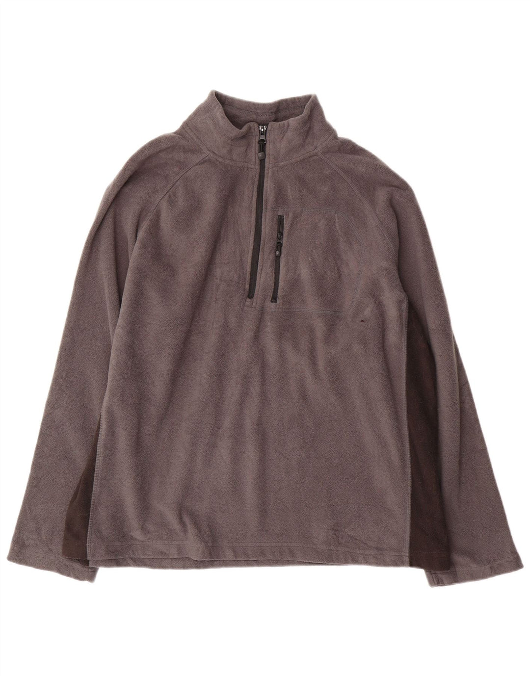Starter Herre Fleece Jumper UK 42/44 Large Grey Colourblock Polyester