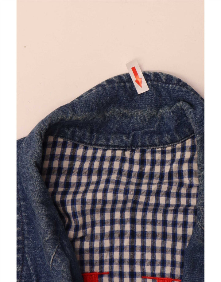 Valentino Dame Loose Fit 2 Button Denim Blazer Jacket IT 42 Medium Blue