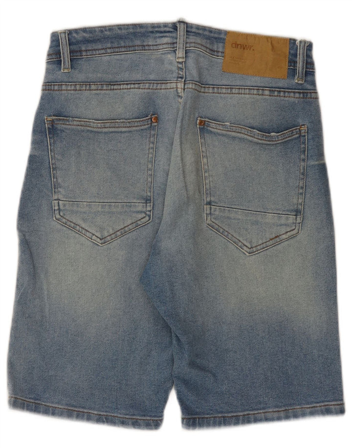 Zara Herre Denim Shorts EU 38 Small W30 Blue Cotton