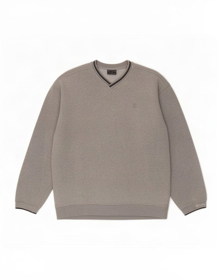 Champion Herre Sweatshirt Jumper Medium Grå Bomuld