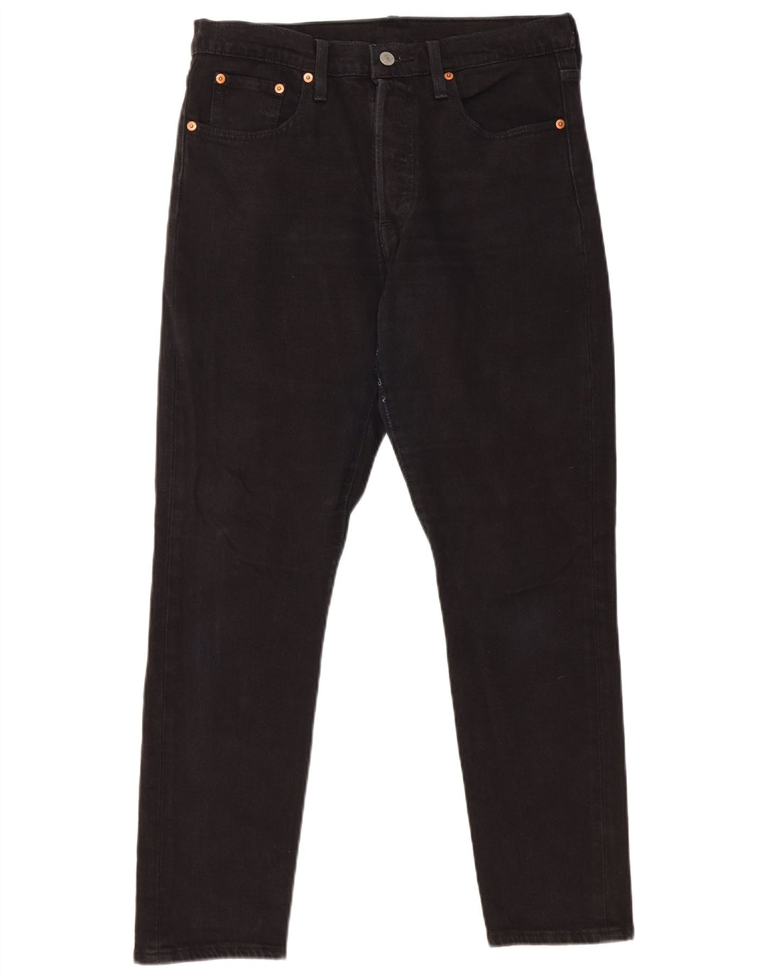 Levi's Herre 501 lige jeans W29 L28 sort bomuld