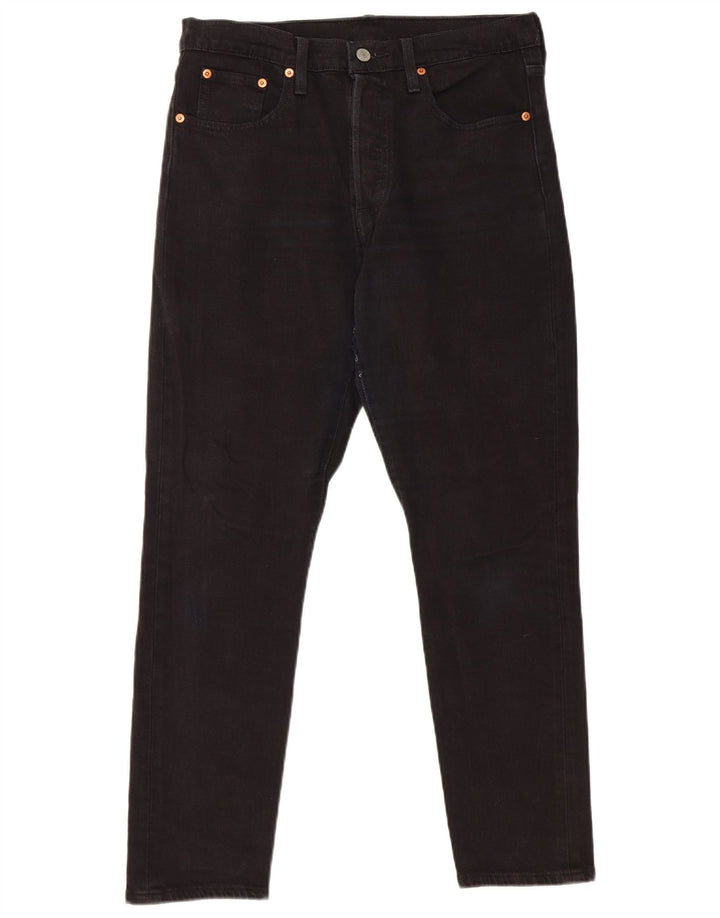 Levi's Herre 501 lige jeans W29 L28 sort bomuld
