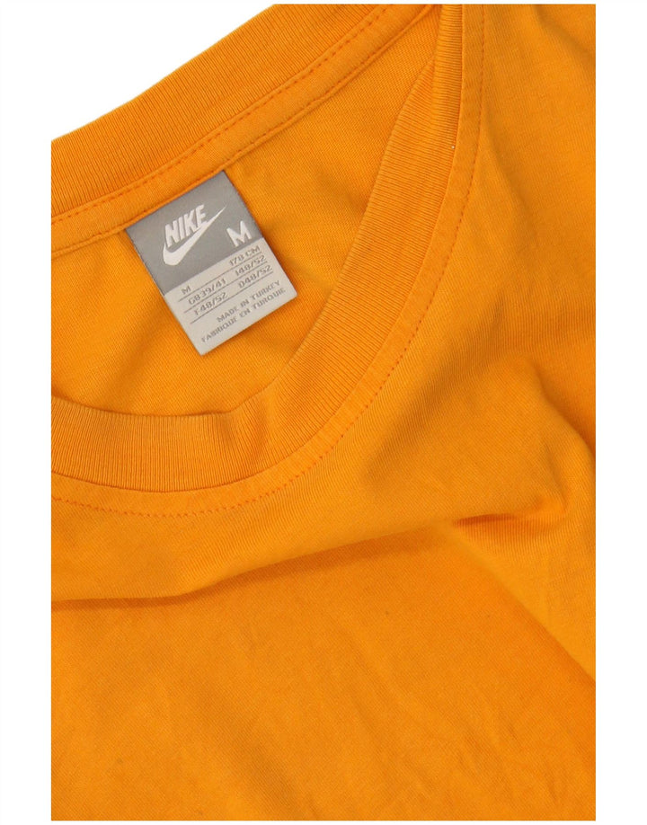 NIKE Herre T-Shirt Top UK 39/41 Medium Orange