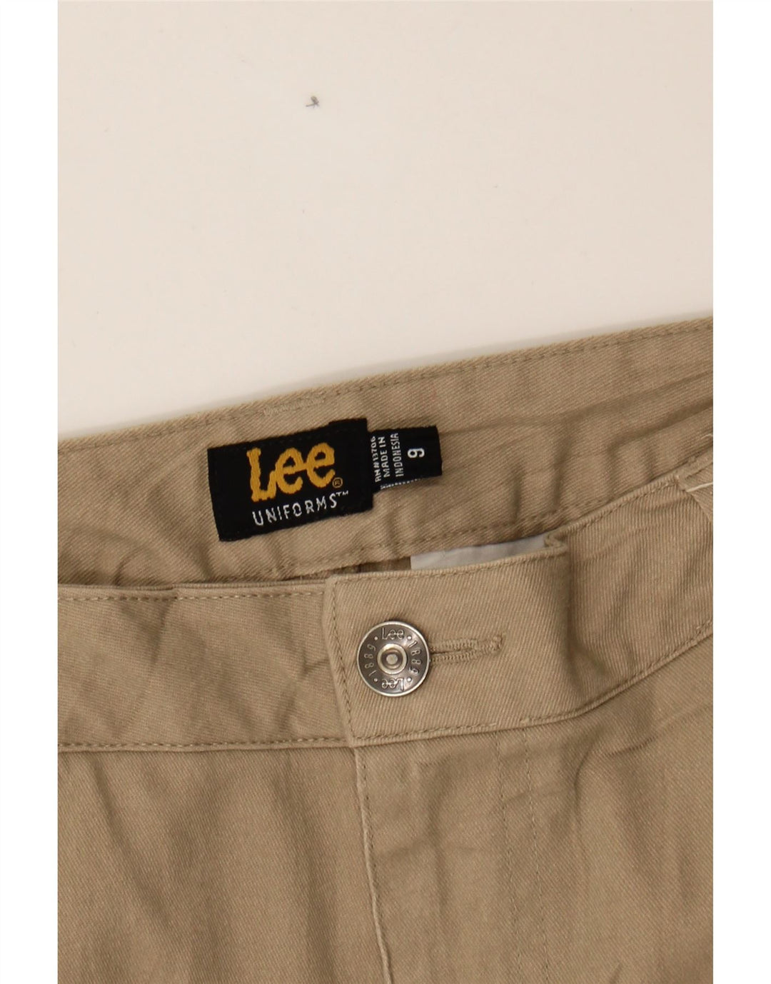 LEE Womens Straight Chino Trousers US 9 Medium W32 L32 Beige Cotton Vintage Lee and Second-Hand Lee from Messina Hembry 