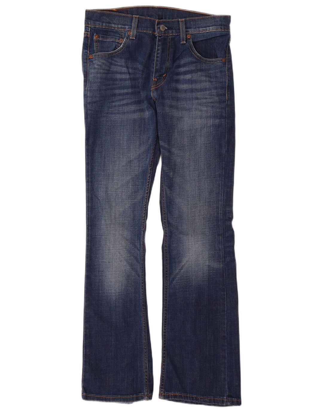 LEVI'S Dame 527 Bootcut Jeans W29 L30 Blå Bomuld