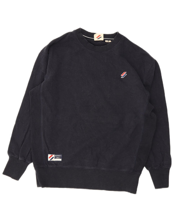 Superdry Loose Fit Sweatshirt Jumper XS Marineblå Bomuld