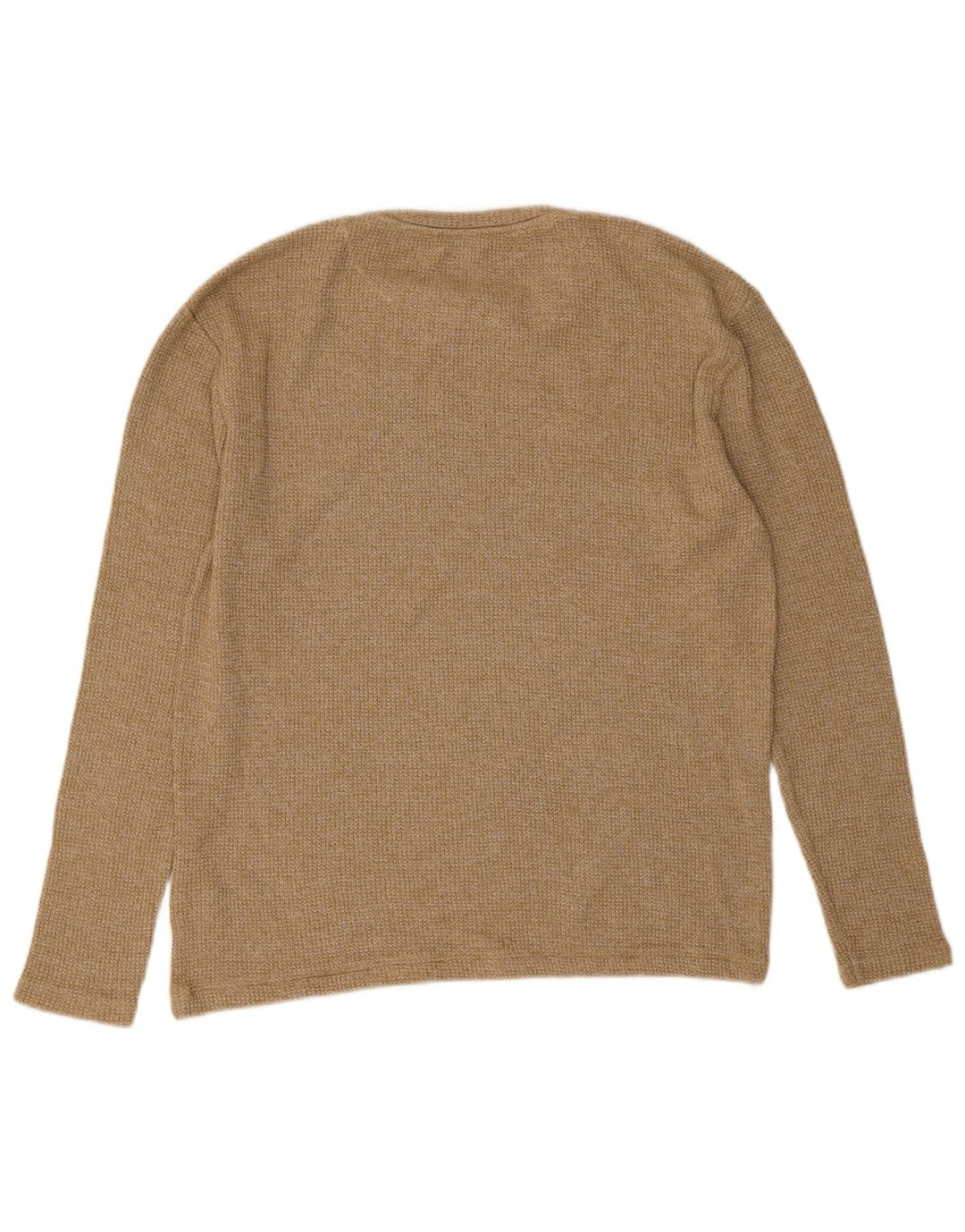 Zara Herre Top Langærmet Lille Beige Bomuld