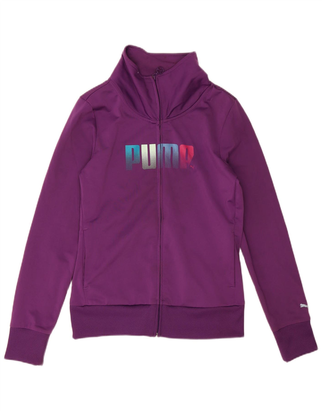 Puma Grafisk træningsdragt topjakke til kvinder UK 12 Medium Lilla Polyester