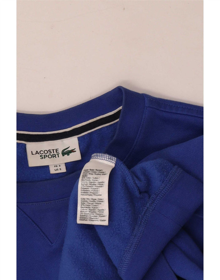 Lacoste Herre Sweatshirt Jumper Størrelse 3 Lille Blå Bomuld