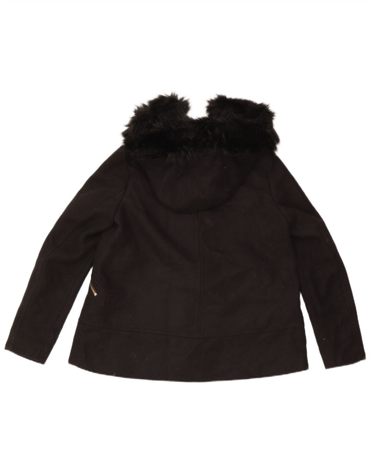 Zara Vindjakke med hætte til kvinder UK 14 Medium Sort