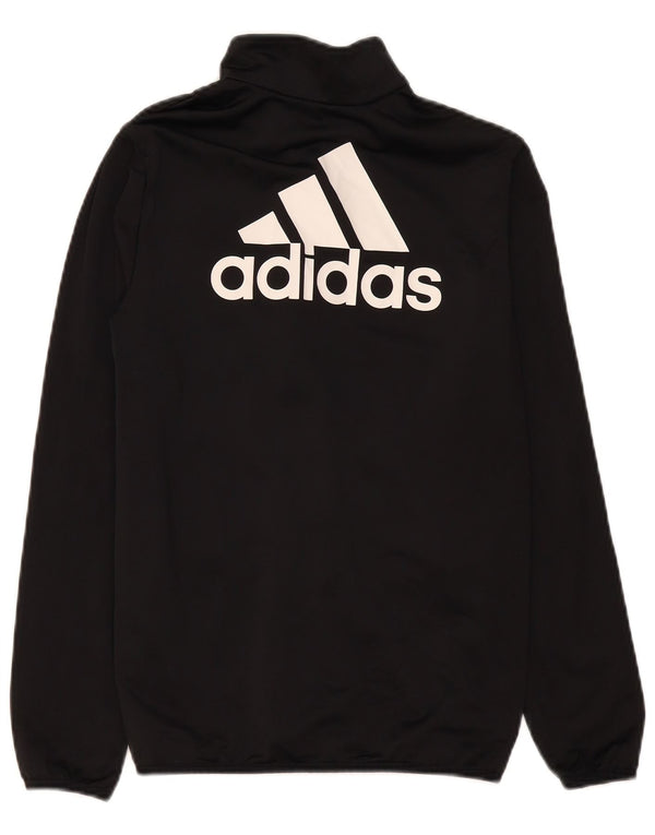 Adidas drenge grafisk træningsdragt topjakke 13-14 år sort polyester