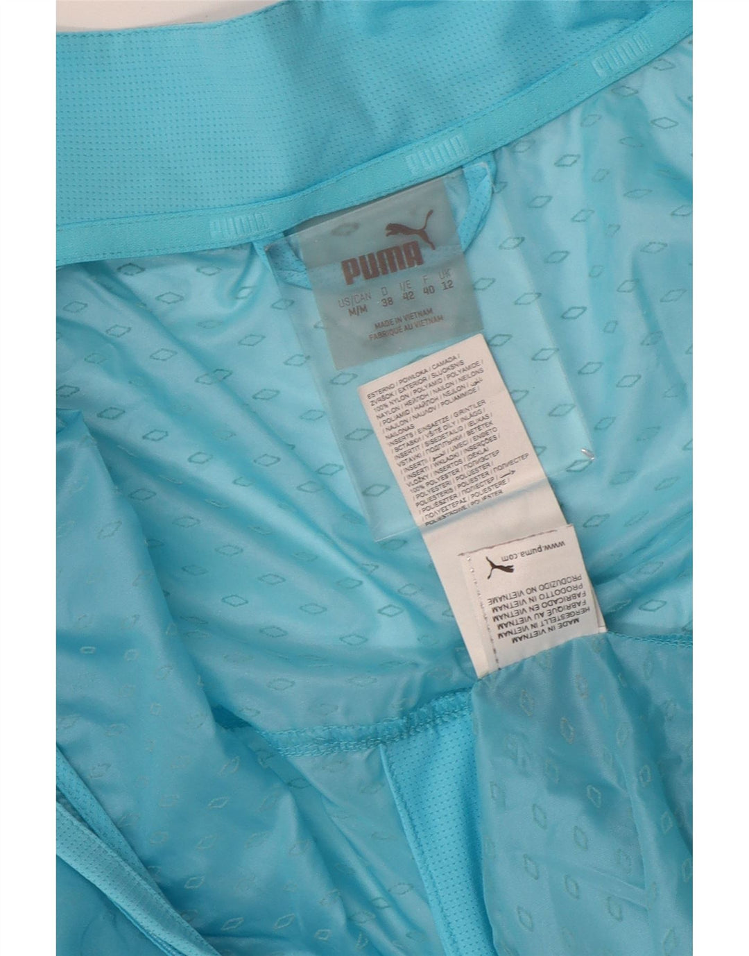 PUMA Regnjakke til kvinder UK 12 Medium Blue Nylon