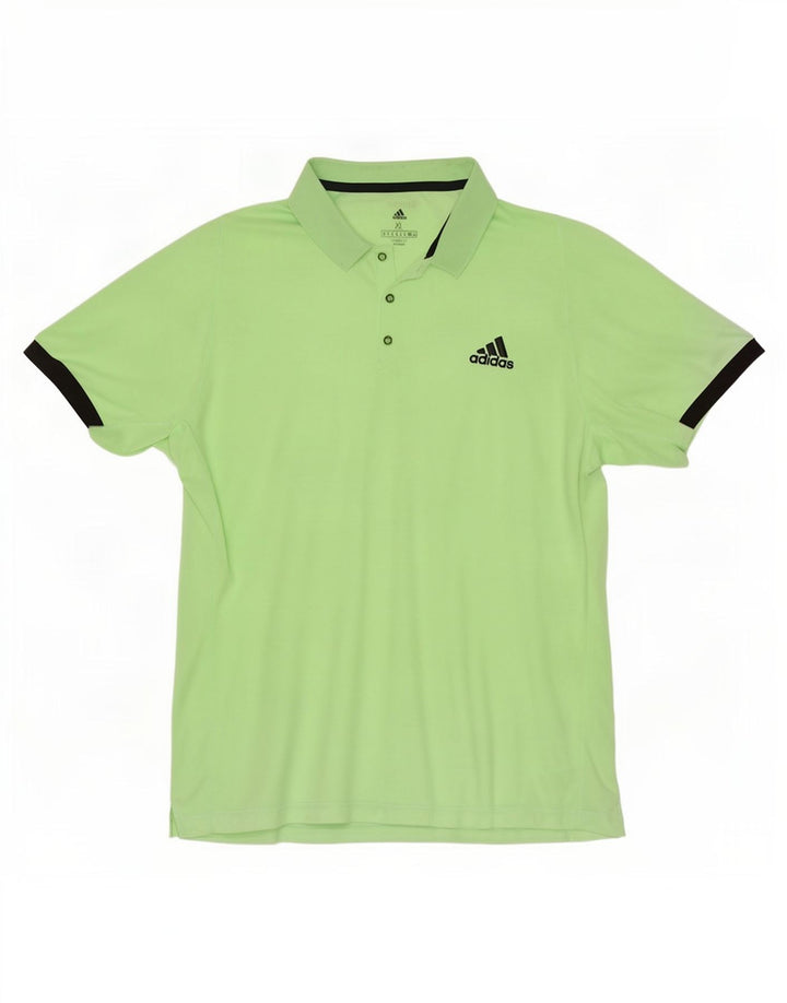 Adidas Herre Climalite Polo Shirt XL Grøn Polyester