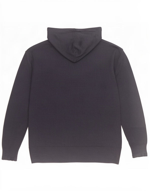 Marks & Spencer Dame Hættetrøje UK 14 Medium Navy Blue Akryl