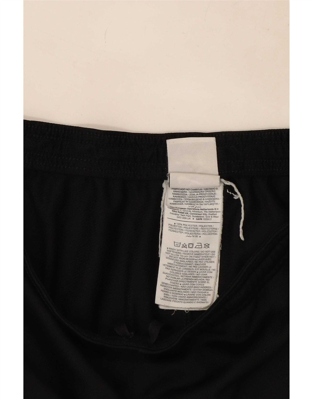 Nike Dame Dri Fit træningsdragt Bukser UK 12 Medium Sort Polyester