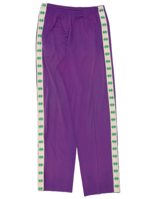 Vintage herre grafisk træningsdragt bukser Medium Lilla Colourblock