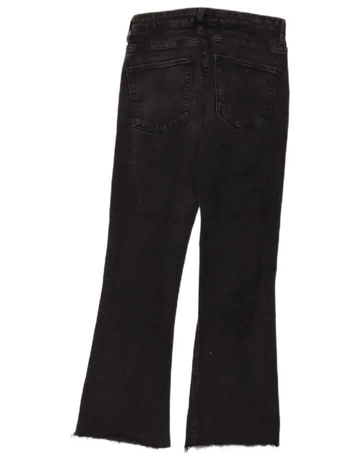 Zara Dame Bootcut Jeans EU 36 XS W26 L26 Sort