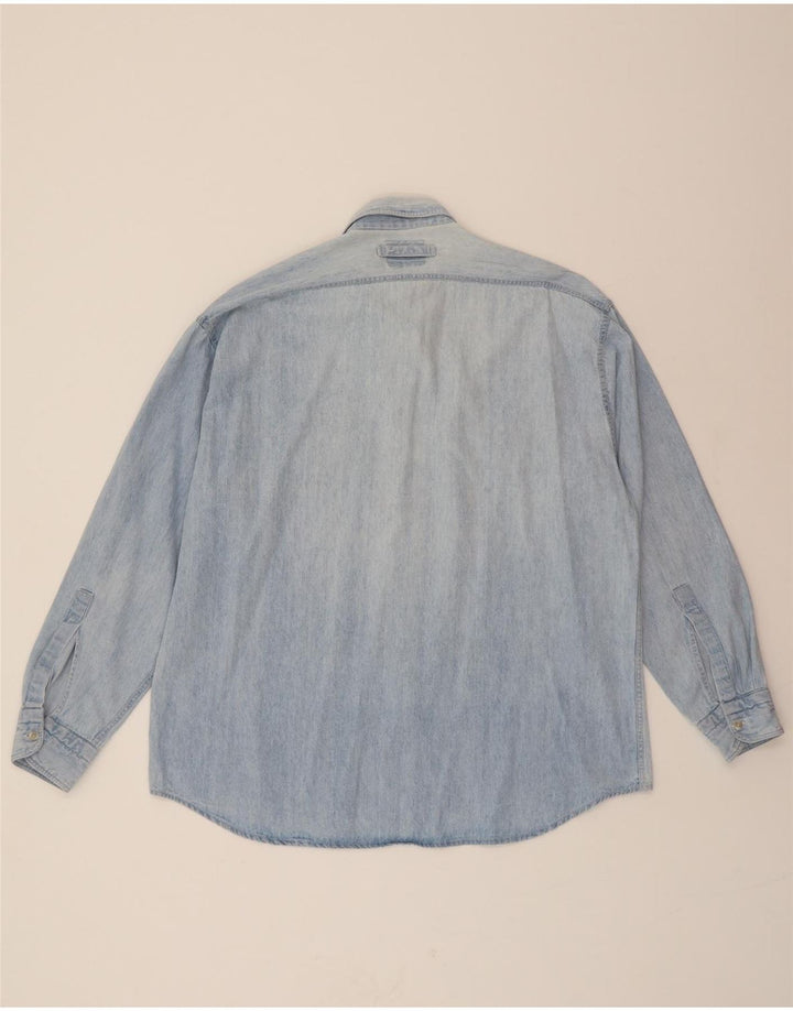 CAVALLO Mens Denim Shirt Large Blue Vintage Cavallo and Second-Hand Cavallo from Messina Hembry 