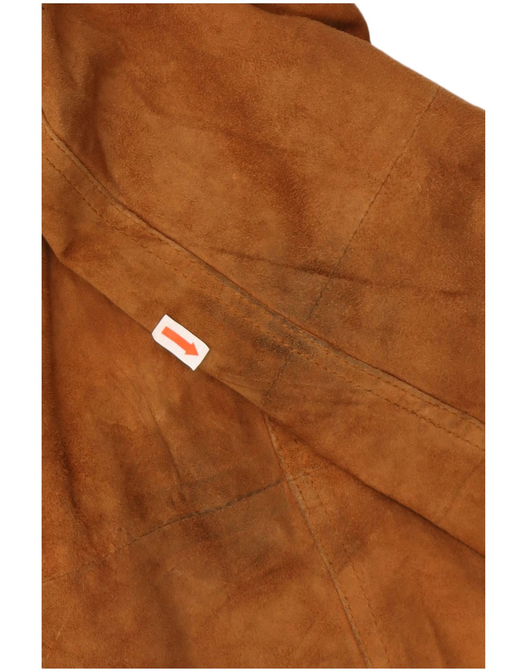 Vintage Herre Ruskind Bomber Jacket IT 56 3XL Brun Ruskind