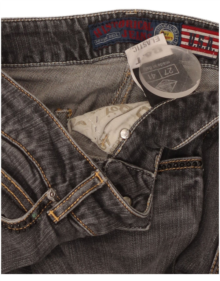 Roy Rogers Dame Slim Jeans W27 L33 Grå Bomuld