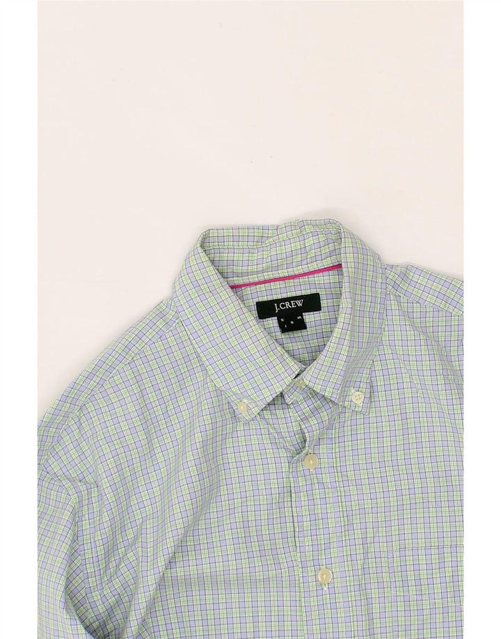 J. CREW Mens Shirt Small Blue Check Cotton Vintage J. Crew and Second-Hand J. Crew from Messina Hembry 