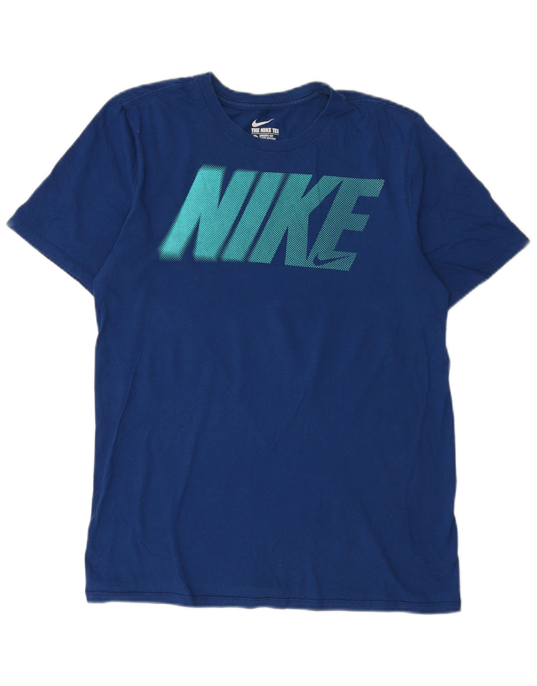 Nike Herre Athletic Cut Grafisk T-Shirt Top Medium Navy Blue