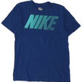Nike Herre Athletic Cut Grafisk T-Shirt Top Medium Navy Blue