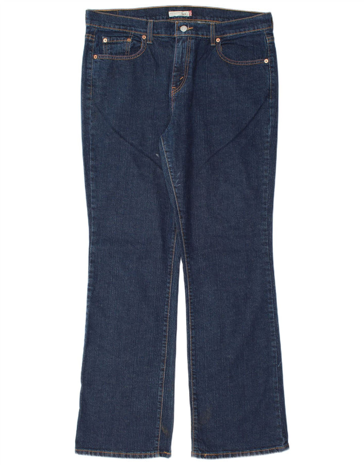 Levi's Dame 515 Bootcut Jeans US 14 XL W36 L32 Blå Bomuld