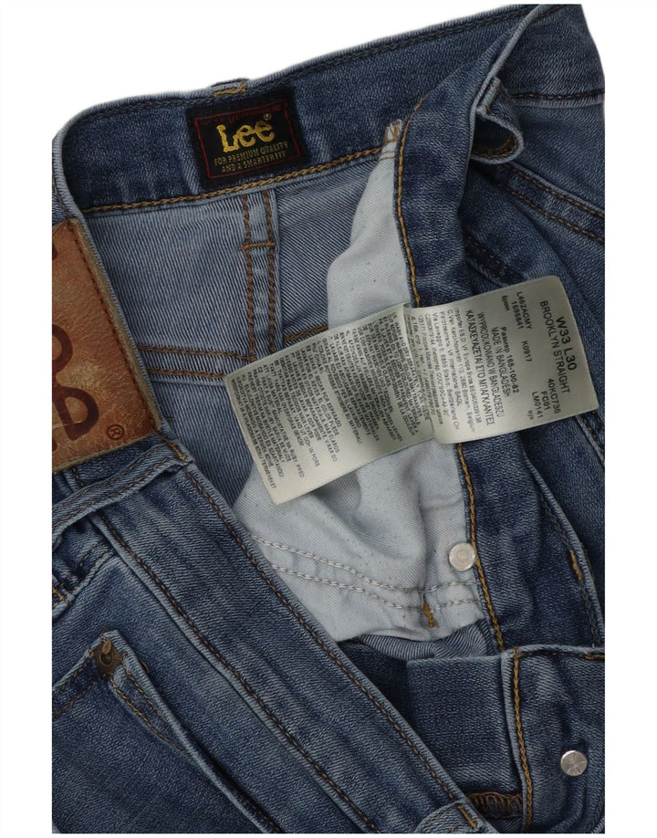 Lee Mens Brooklyn Straight Straight Jeans W33 L30 Blå