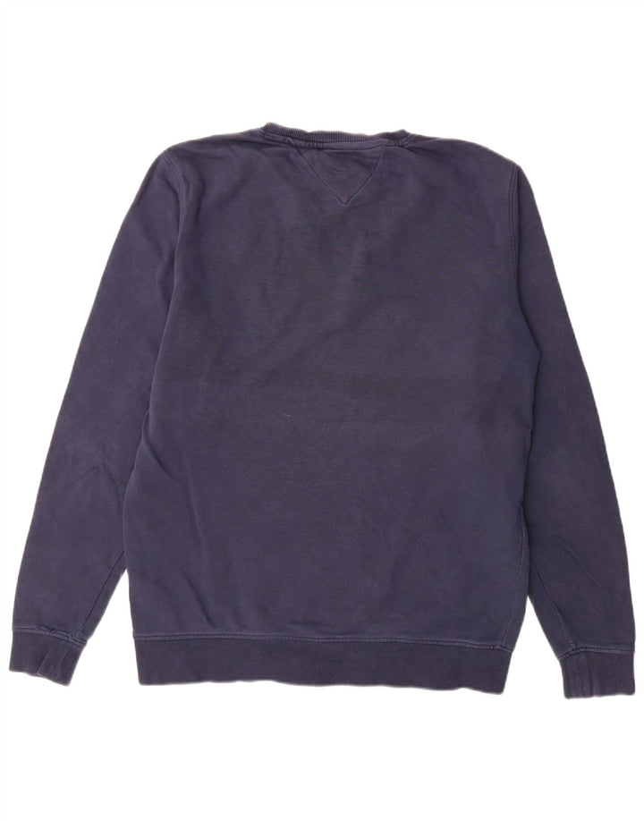 Tommy Hilfiger Herre Grafisk Sweatshirt Jumper Stor Marineblå Bomuld