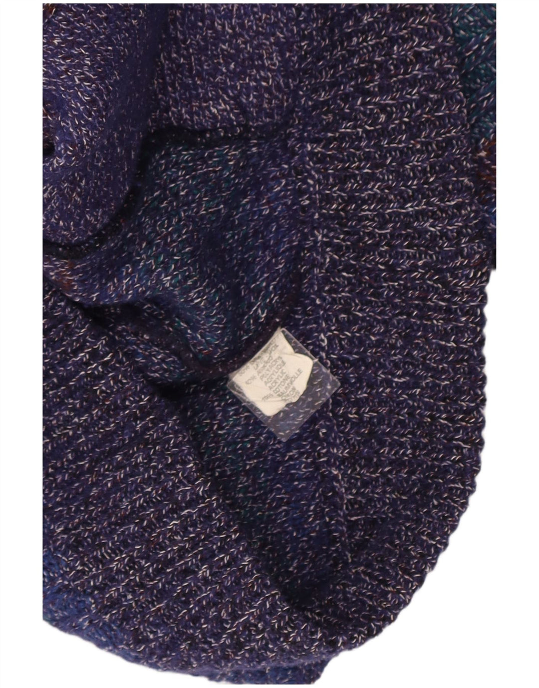 Vintage herre cardigan sweater IT 52 Stor flerfarvet flekket uld