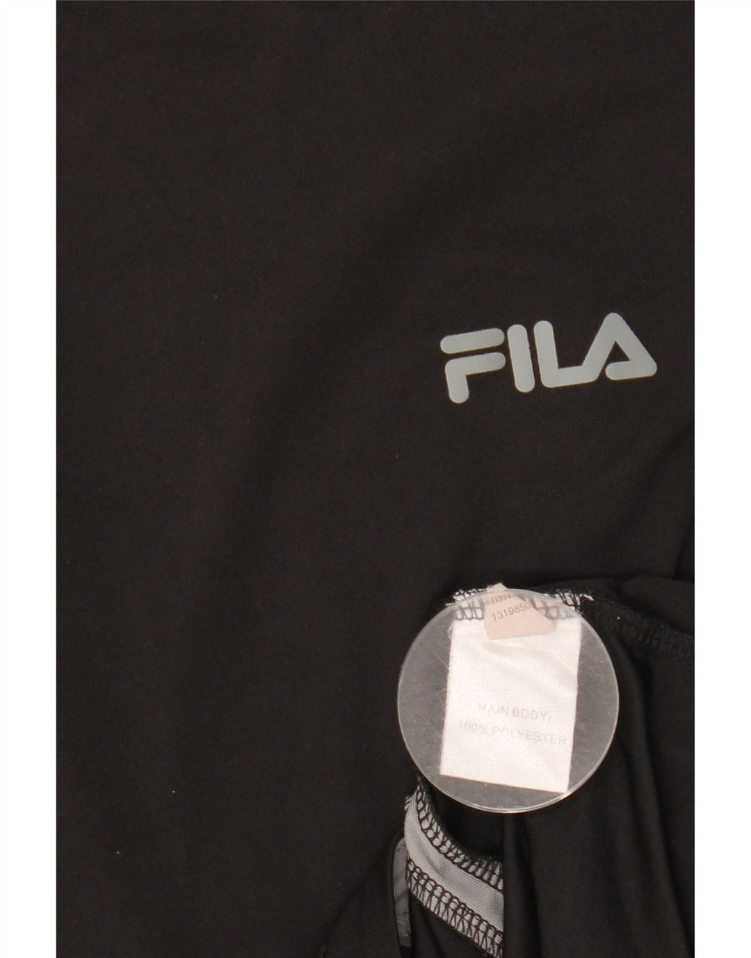 FILA Herre T-Shirt Top Medium Sort Colourblock Polyester