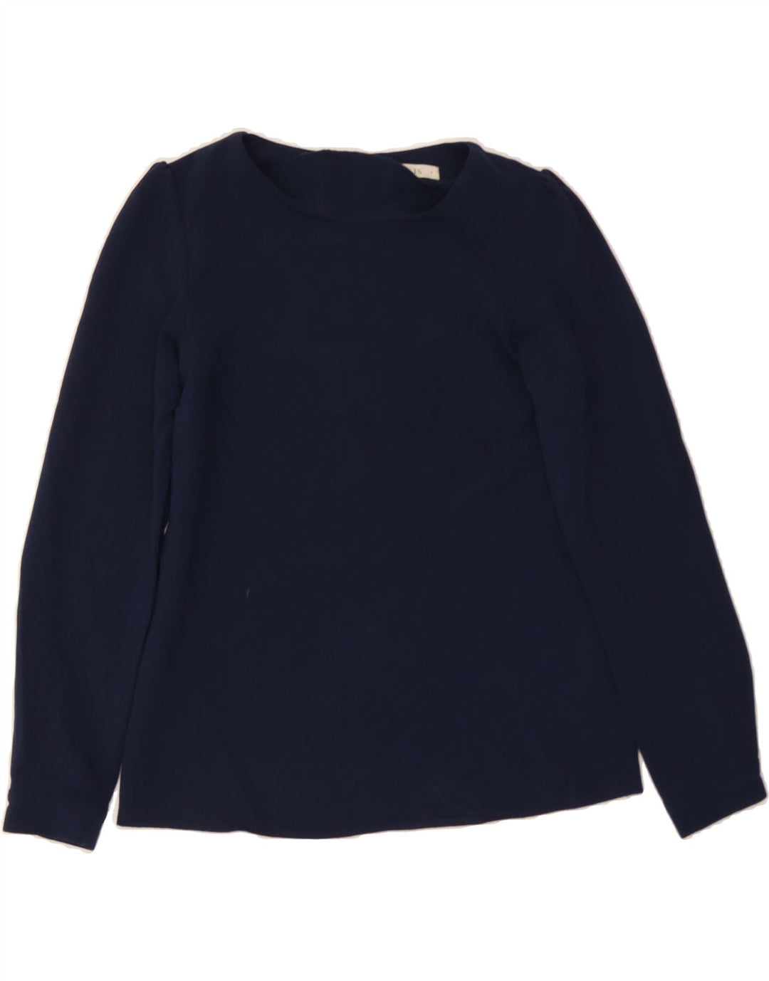 OASIS Womens Top Long Sleeve UK 8 Small  Navy Blue Polyester Vintage Oasis and Second-Hand Oasis from Messina Hembry 