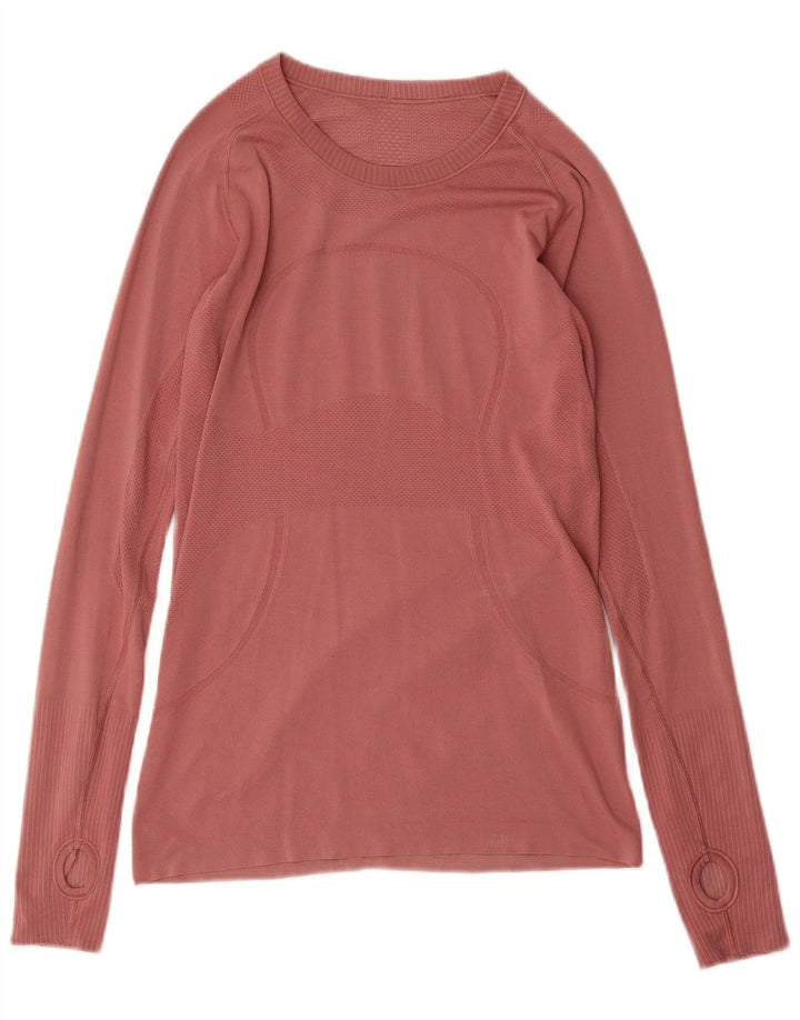 Lululemon Dame Top Langærmet UK 12 Medium Pink