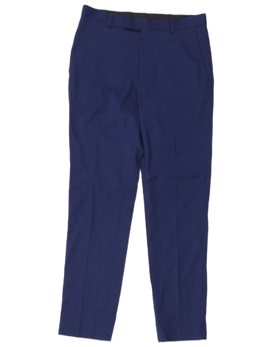Marks & Spencer Herre Slim Suit Bukser W30 L29 Navy Blue Viscose