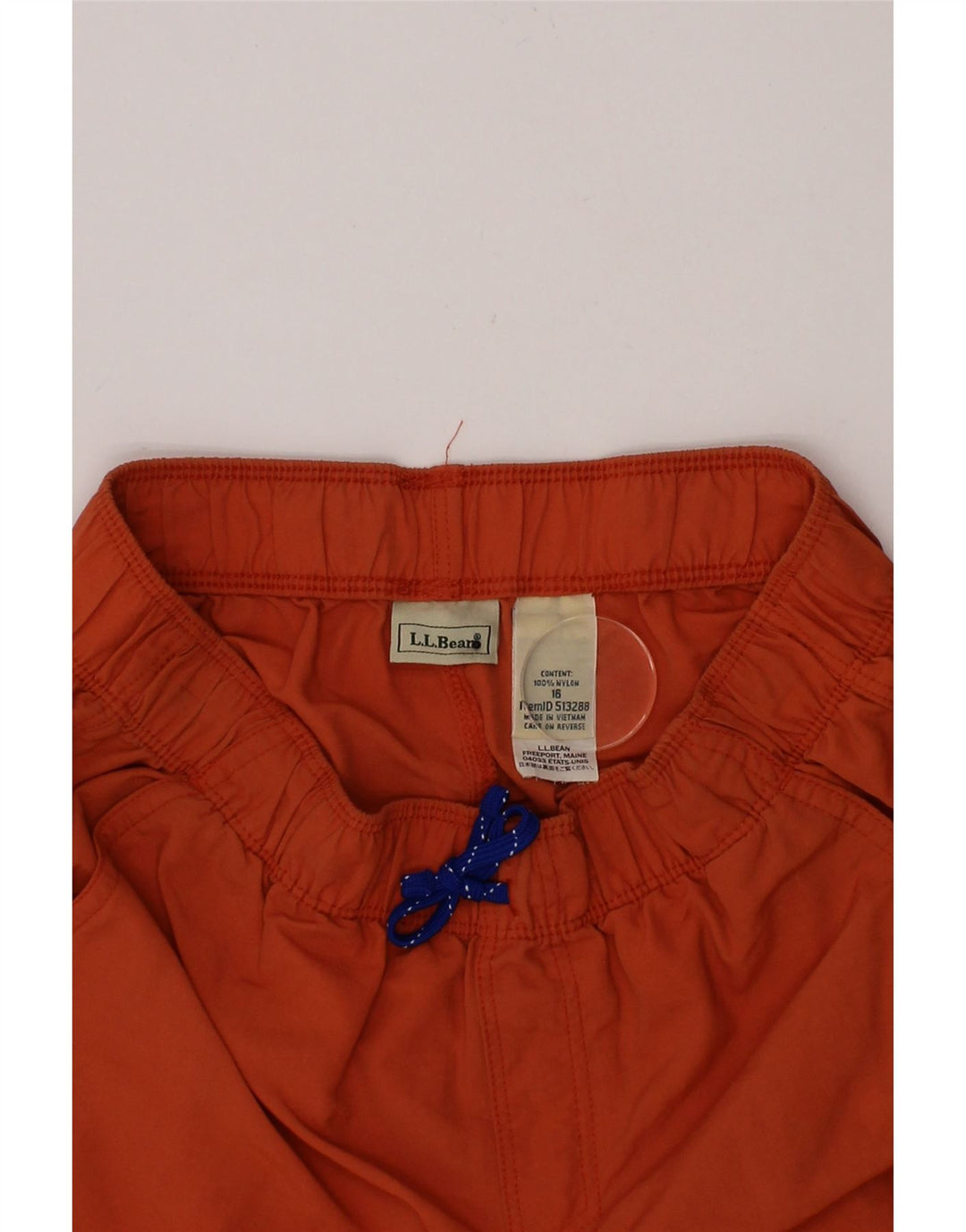 L.L.BEAN Boys Sport Shorts 15-16 Years  Orange Nylon Vintage L.L.Bean and Second-Hand L.L.Bean from Messina Hembry 