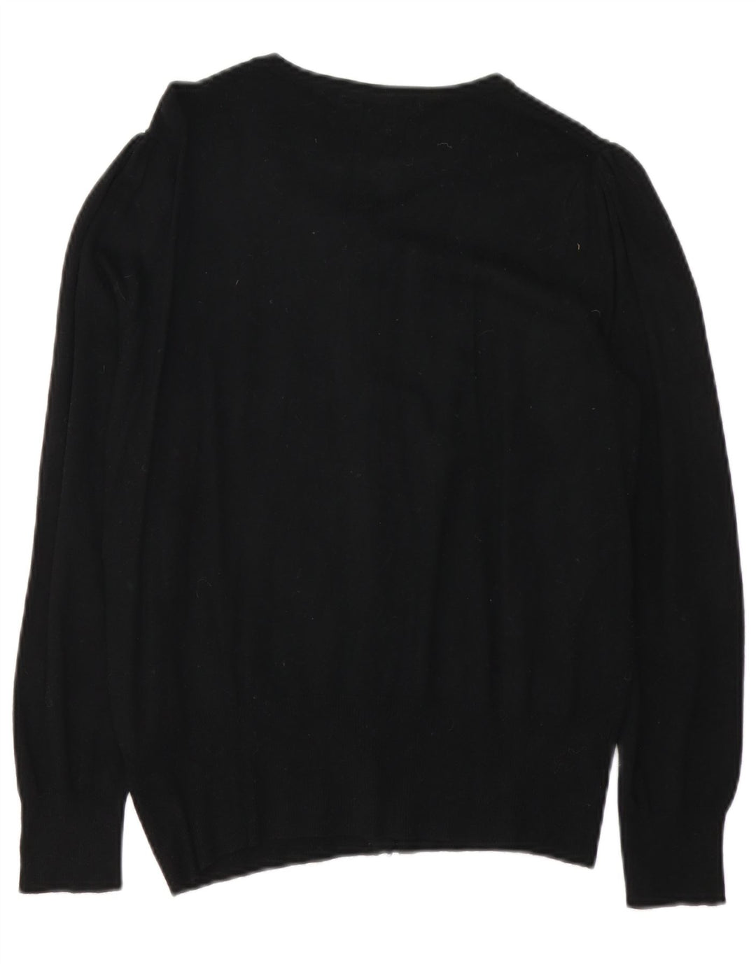 Marks & Spencer Dame Cardigan Sweater UK 12 Medium Black Viscose