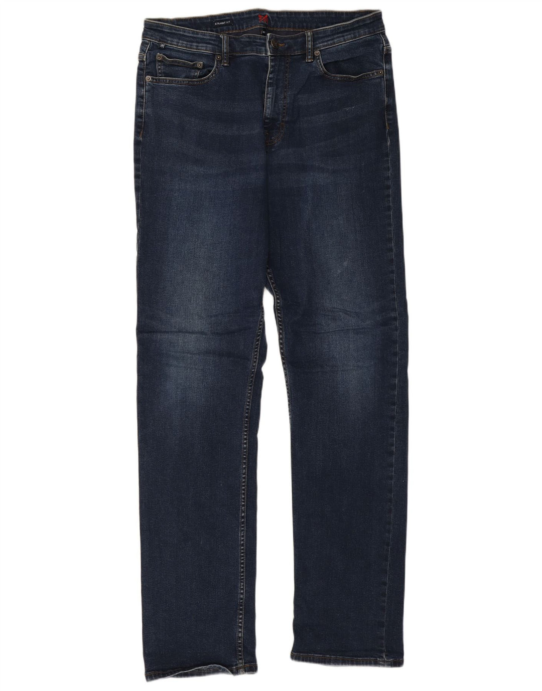 Crew Beklædning Herre Straight Jeans W36 L33 Blå Bomuld